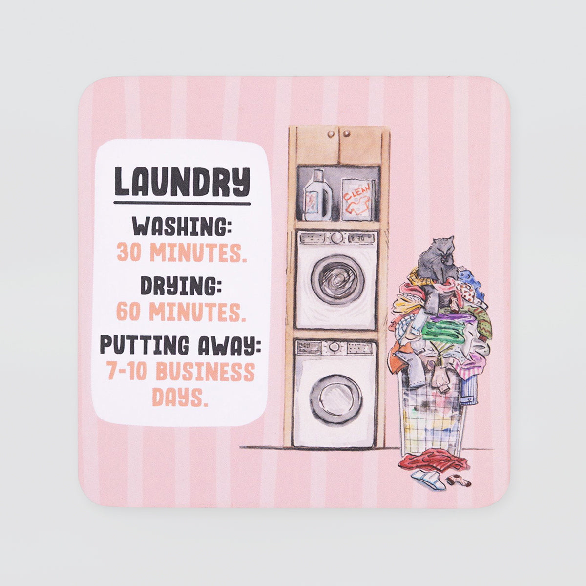 Funny Coaster - 'Laundry'