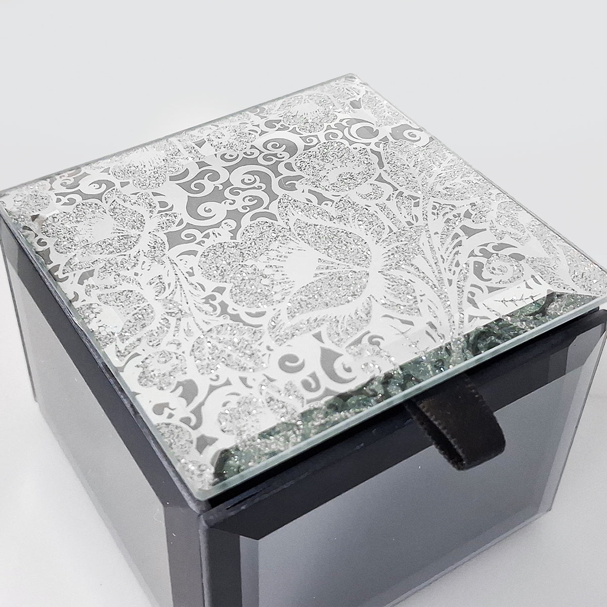 Glass Jewellery Trinket Box - Mini