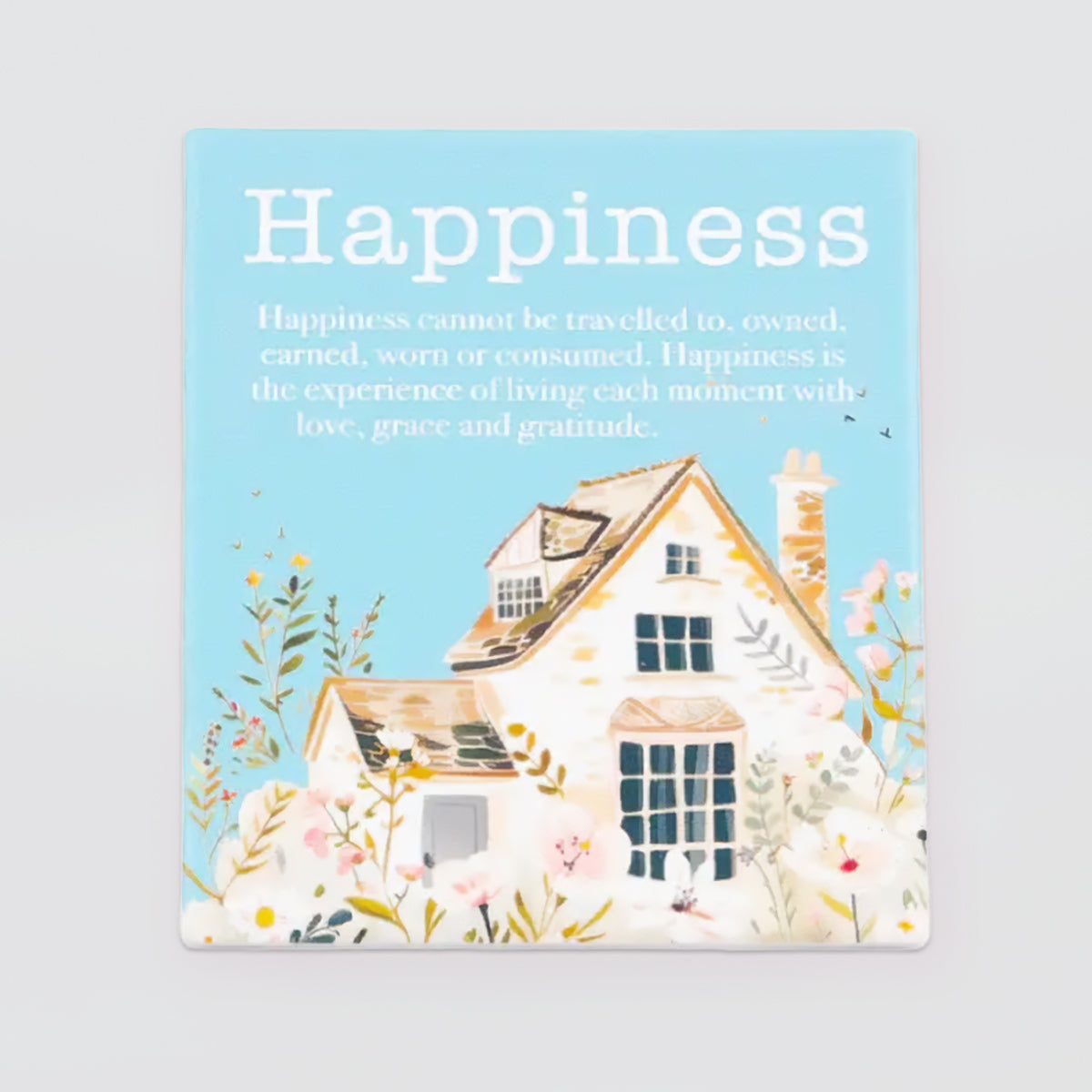Cottage Grove - Verse Plaque - Happiness
