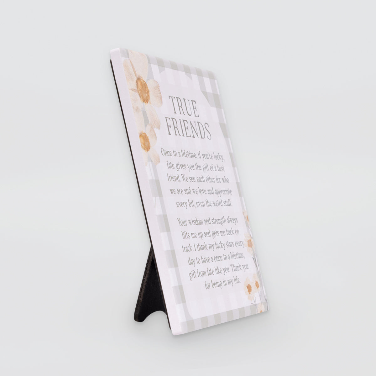 Rustic Meadow - Plaque Verse - True Friends