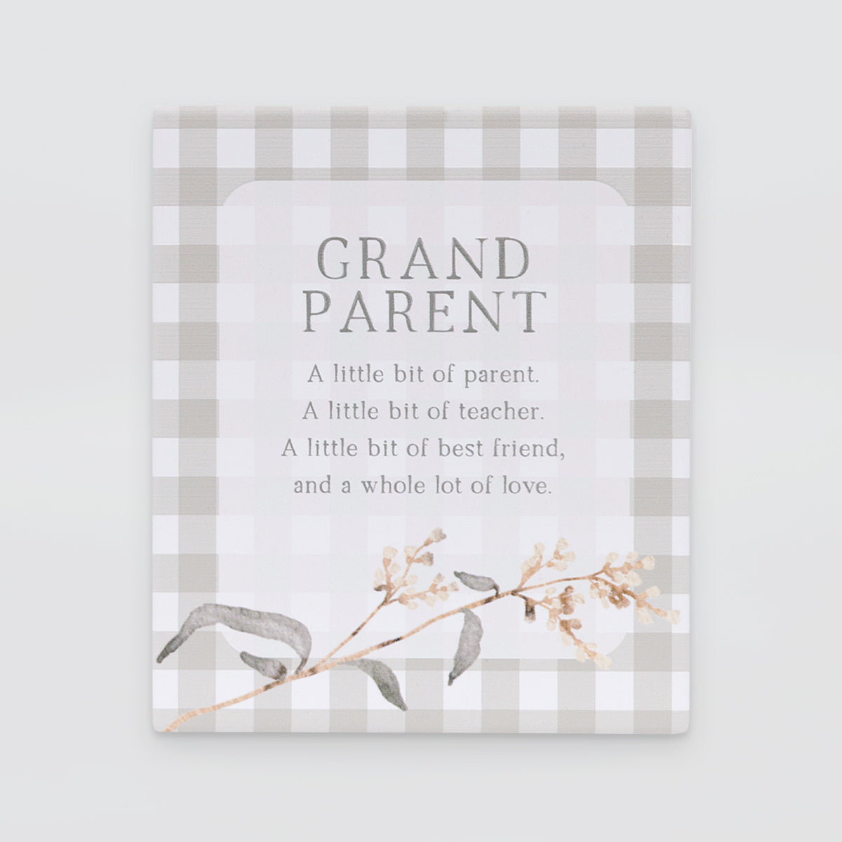 Rustic Meadow - Plaque Verse - Granparents