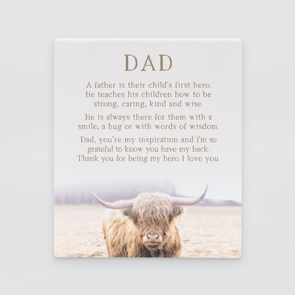 Rustic Meadow - Plaque Verse - Dad