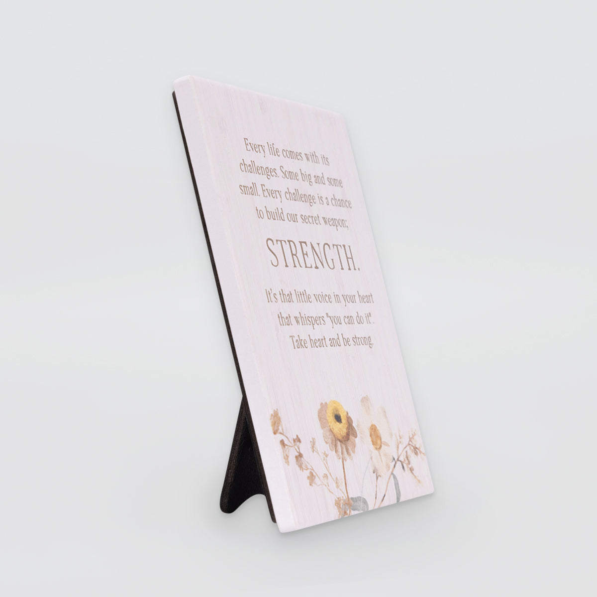 Rustic Meadow - Plaque Verse - Strength