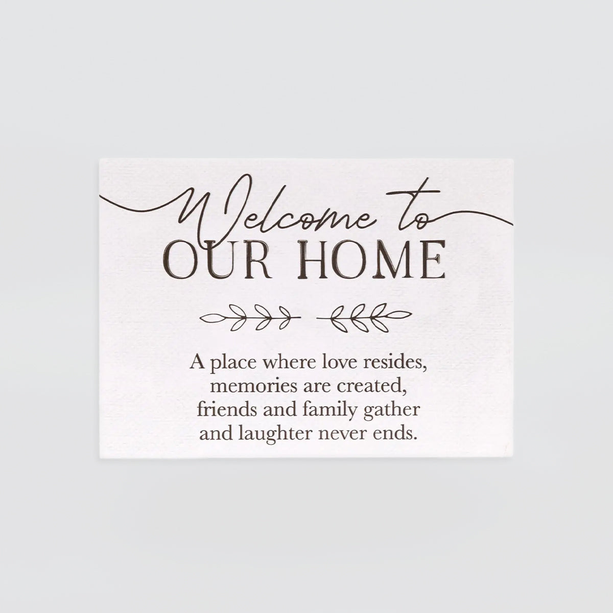 Rustic Meadow "Welcome' Plaque