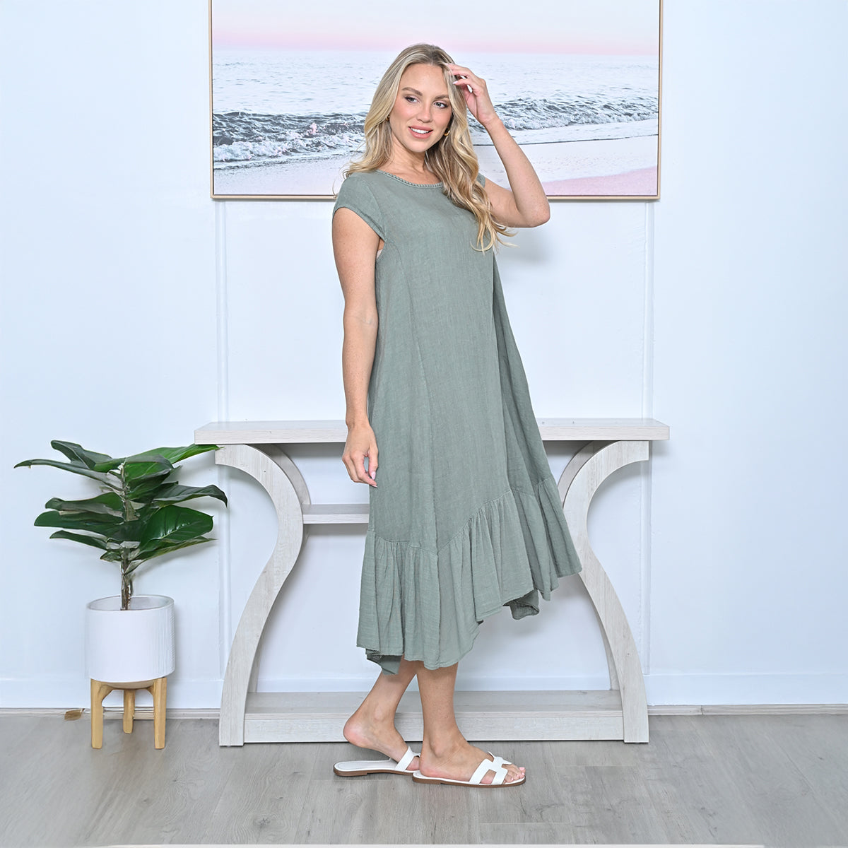 Linen Maxi Dress
