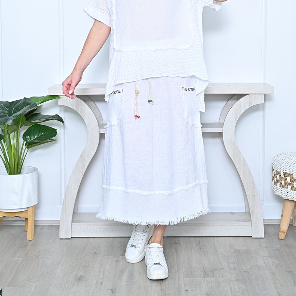 Future Cotton Linen Skirt