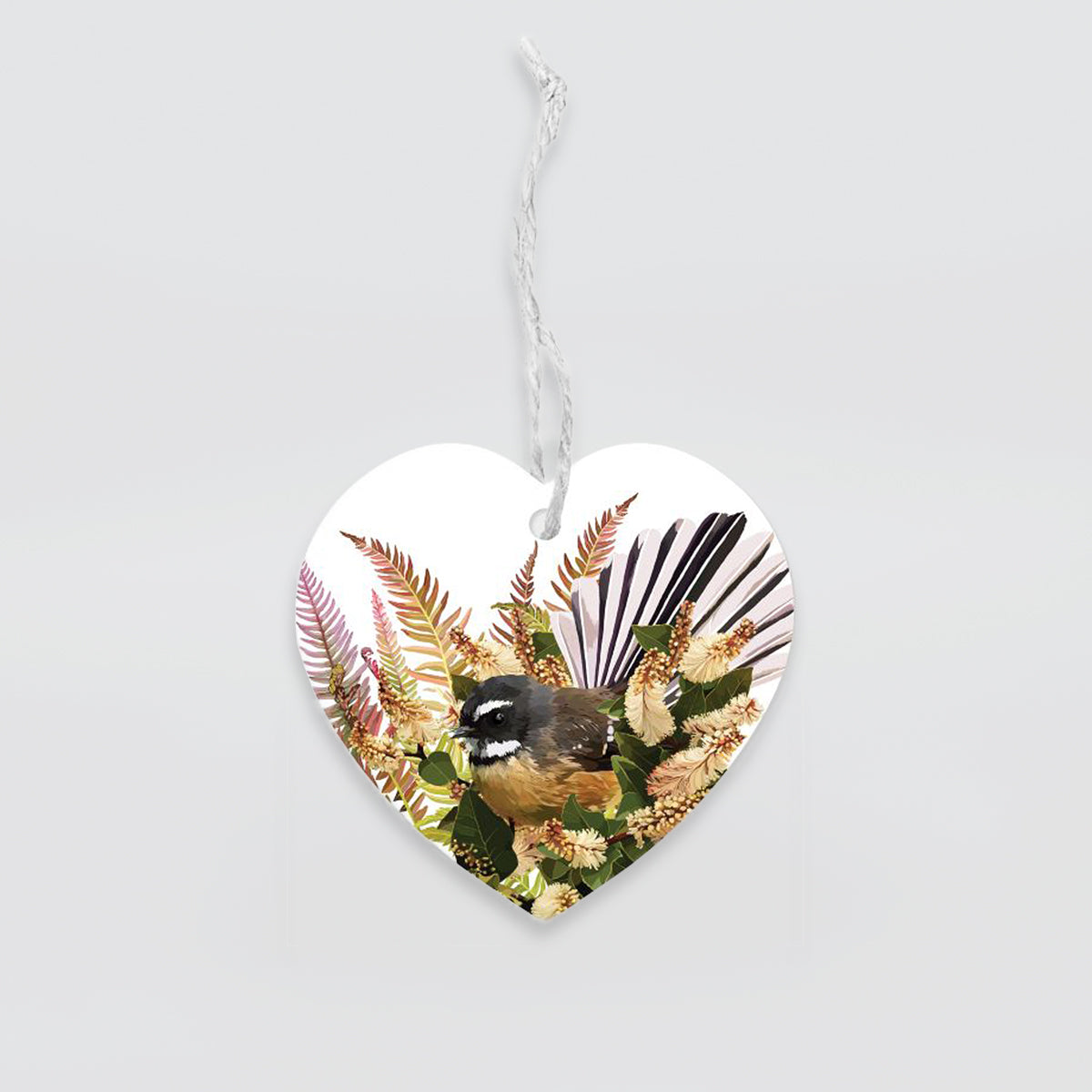 Hanging Hearts - 'Fantails On Ferns'