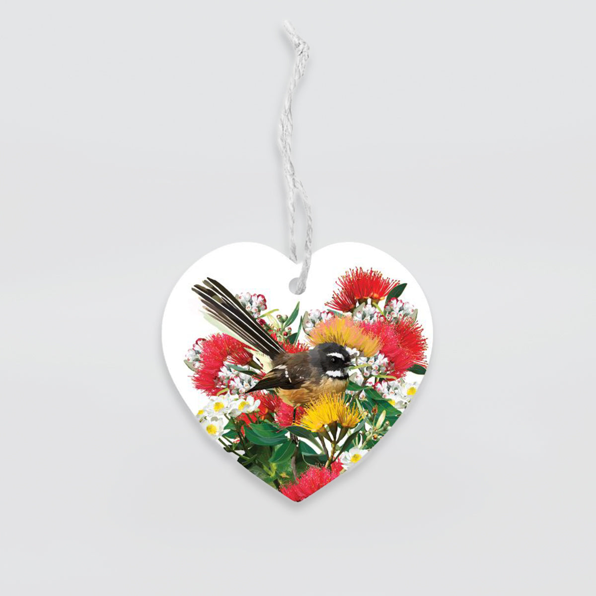 Hanging Hearts - 'Fantails On Pohutukawa'