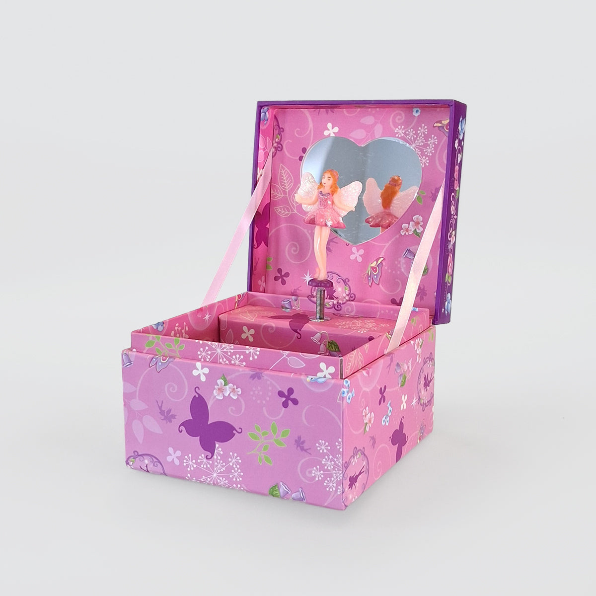 Square Music Box - 'Fairy Pink'