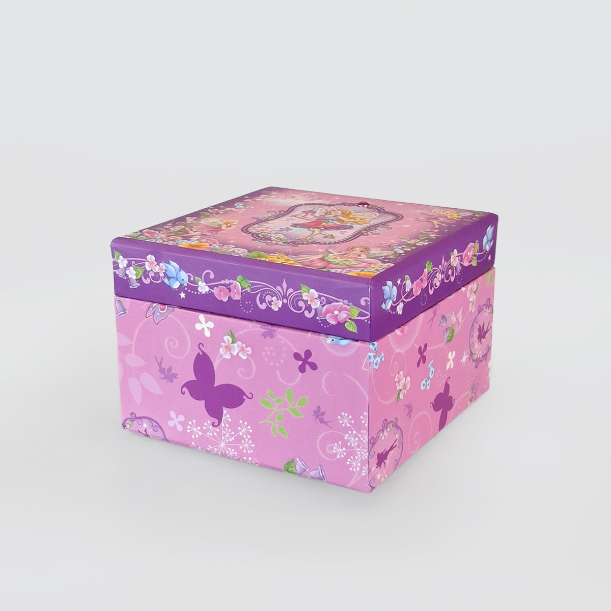 Square Music Box - 'Fairy Pink'