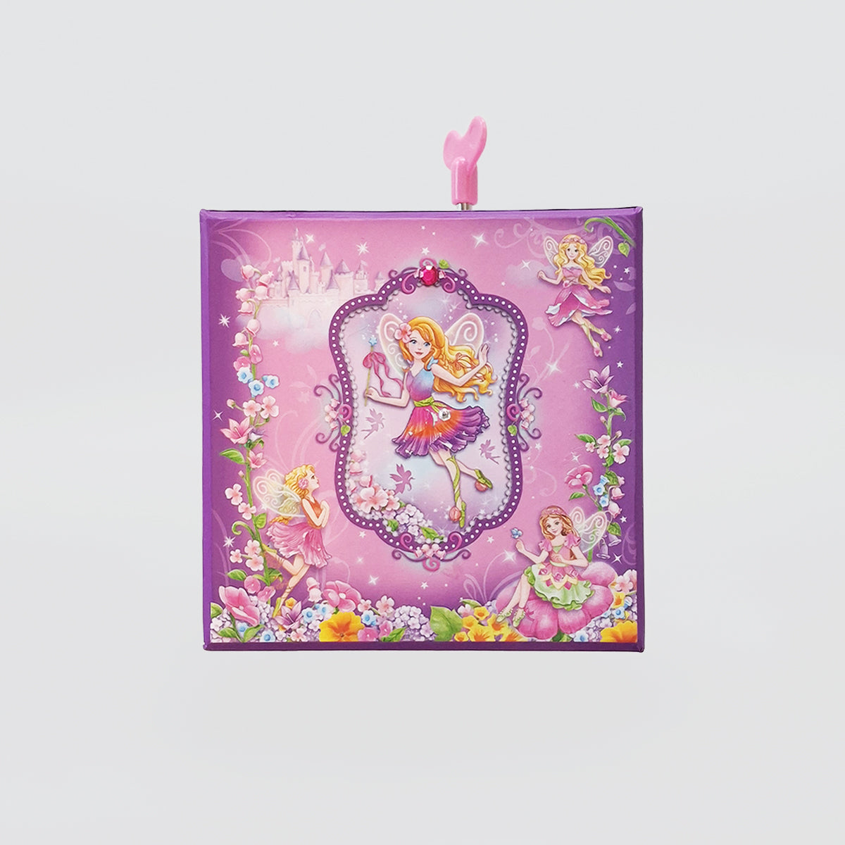 Square Music Box - 'Fairy Pink'