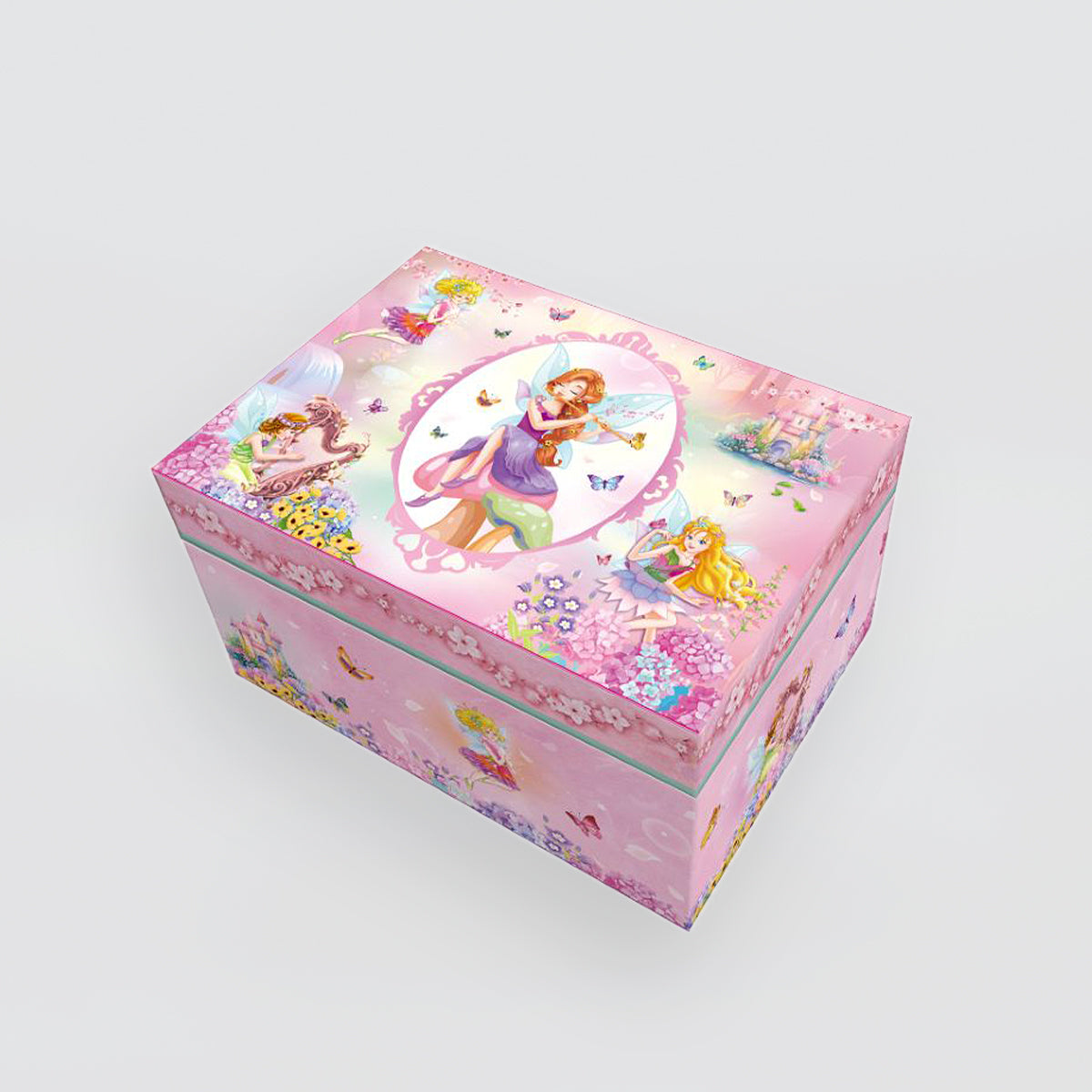 Rectangle Music Box - 'Fairy Pink'
