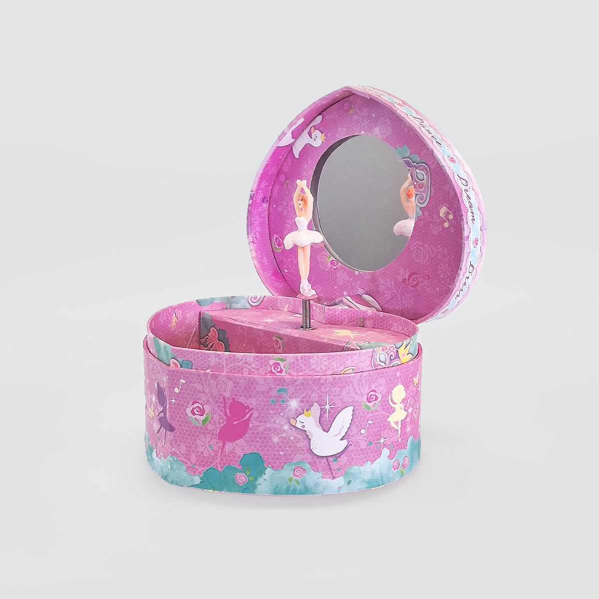Heart Music Box - 'Pink Ballerina'