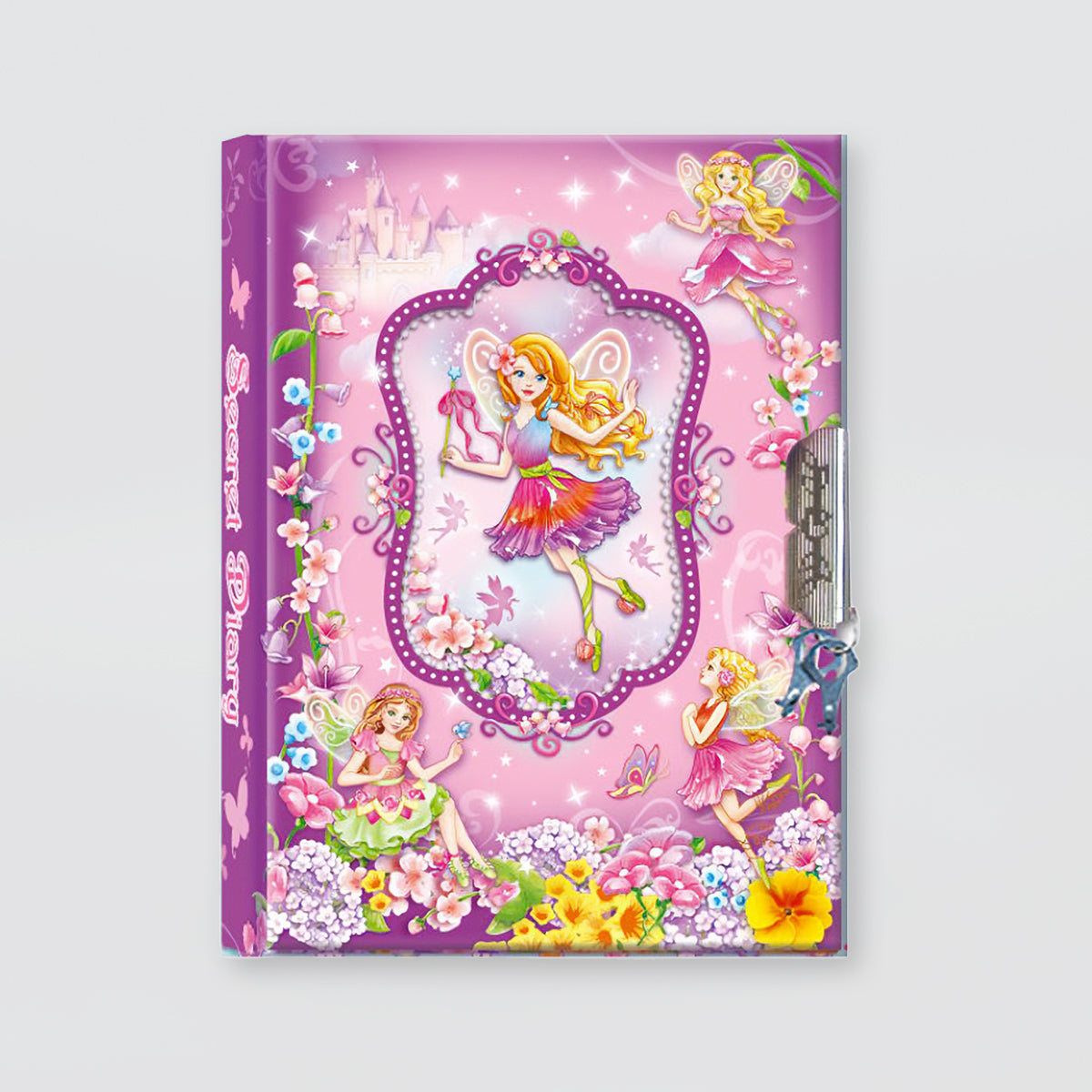 Kids 'Fairy' Lockable Diary - Mauve