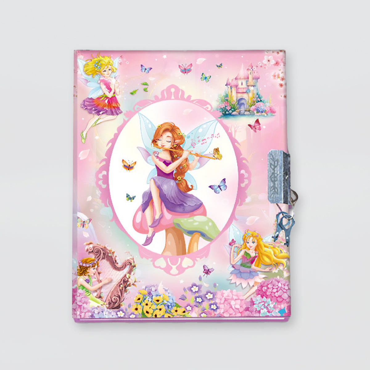 Kids 'Fairy & Butterflies' Lockable Diary