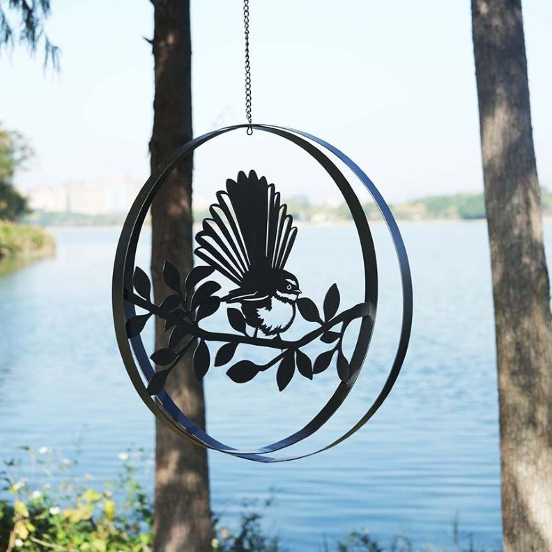 Metal Double Ring Spinners - 'NZ Birds'