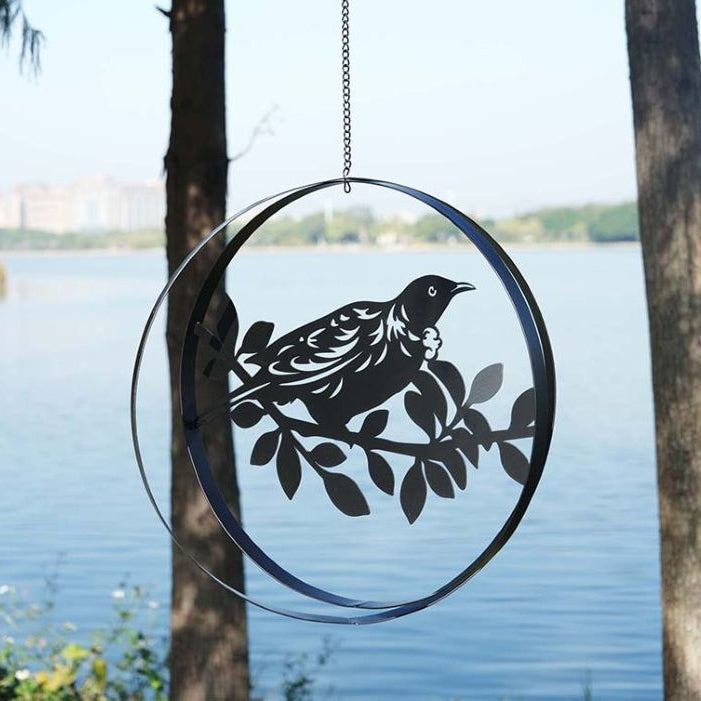 Metal Double Ring Spinners - 'NZ Birds'
