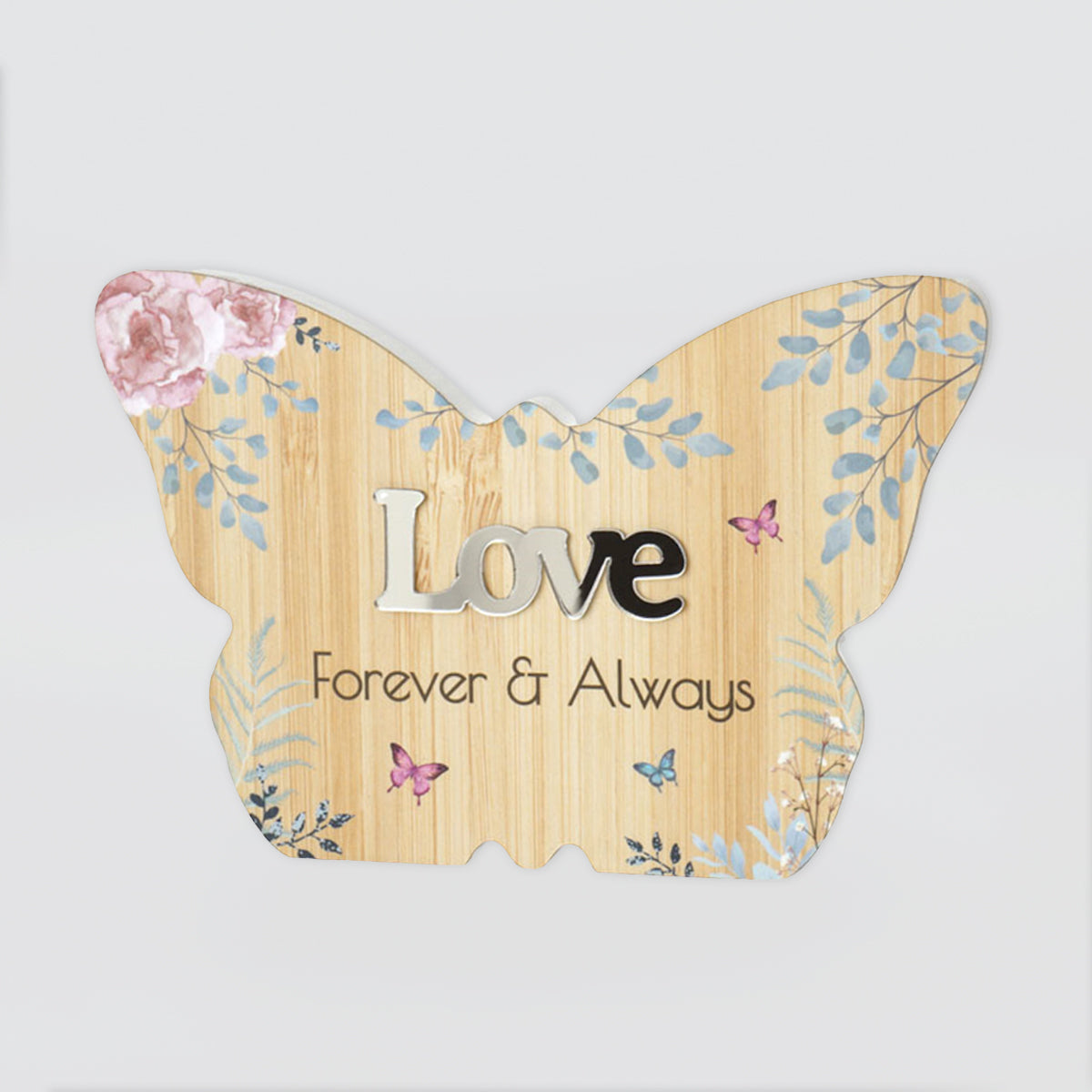 Spring Butterfly Plaque - 'Love'