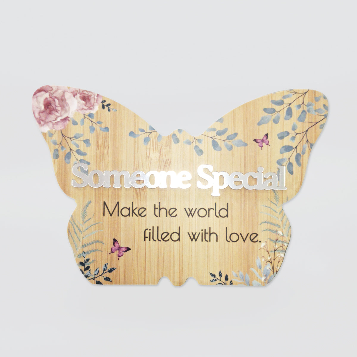 Spring Butterfly Plaque - 'Someone'