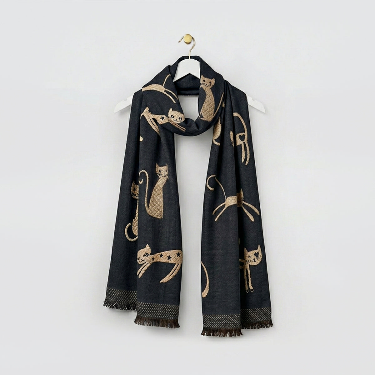 Textured Cat Winter Scarves