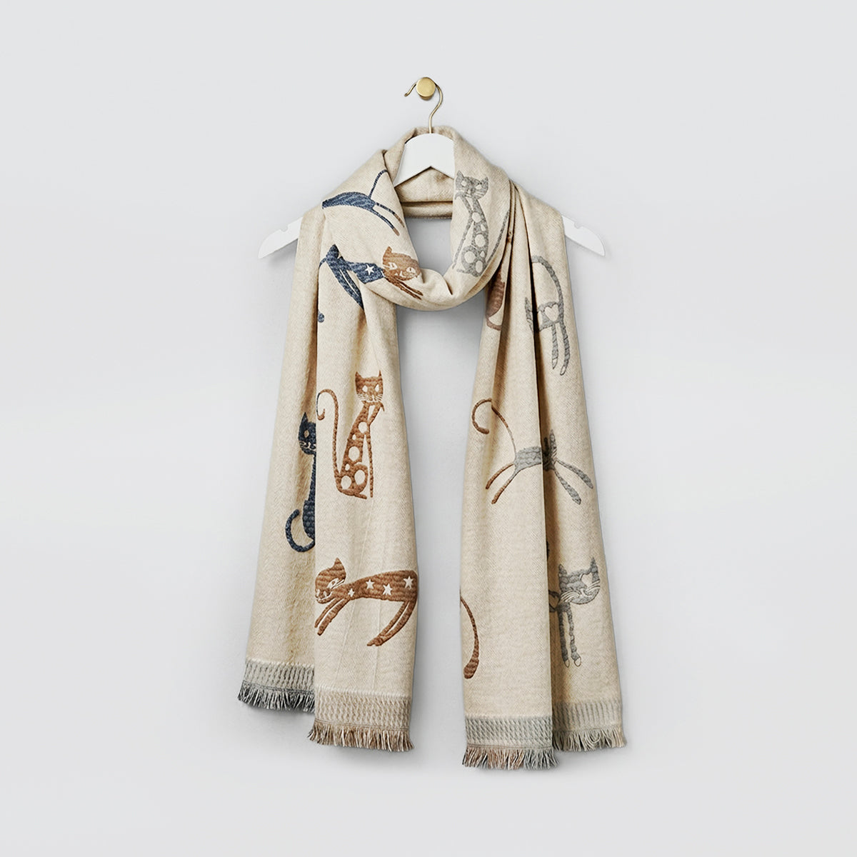 Textured Cat Winter Scarves