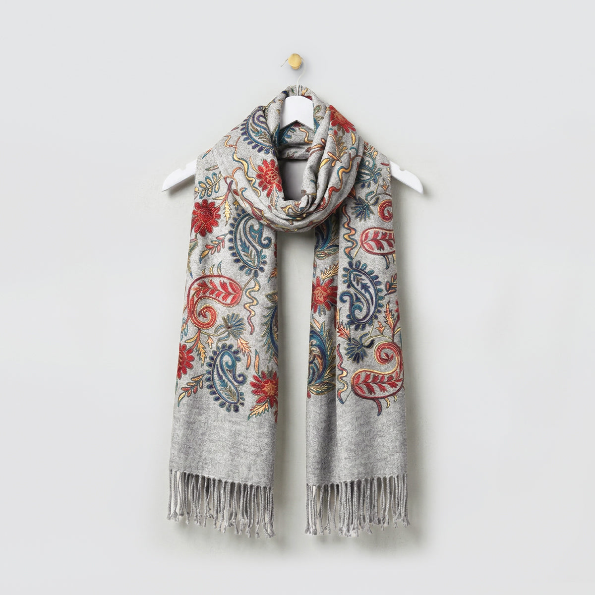 Embroidered Winter Tapestry Scarves