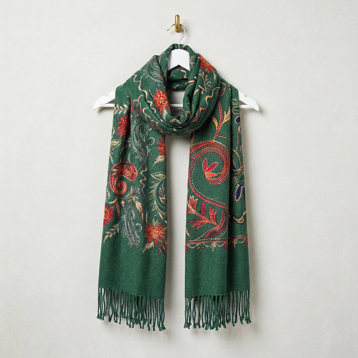 Embroidered Winter Tapestry Scarves