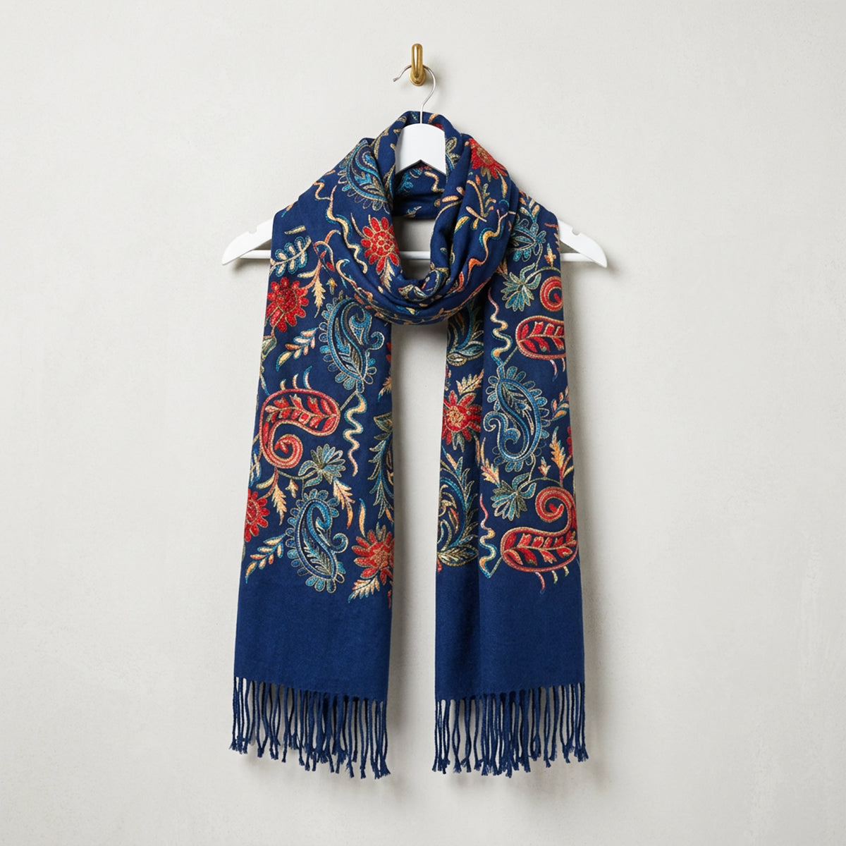 Embroidered Winter Tapestry Scarves