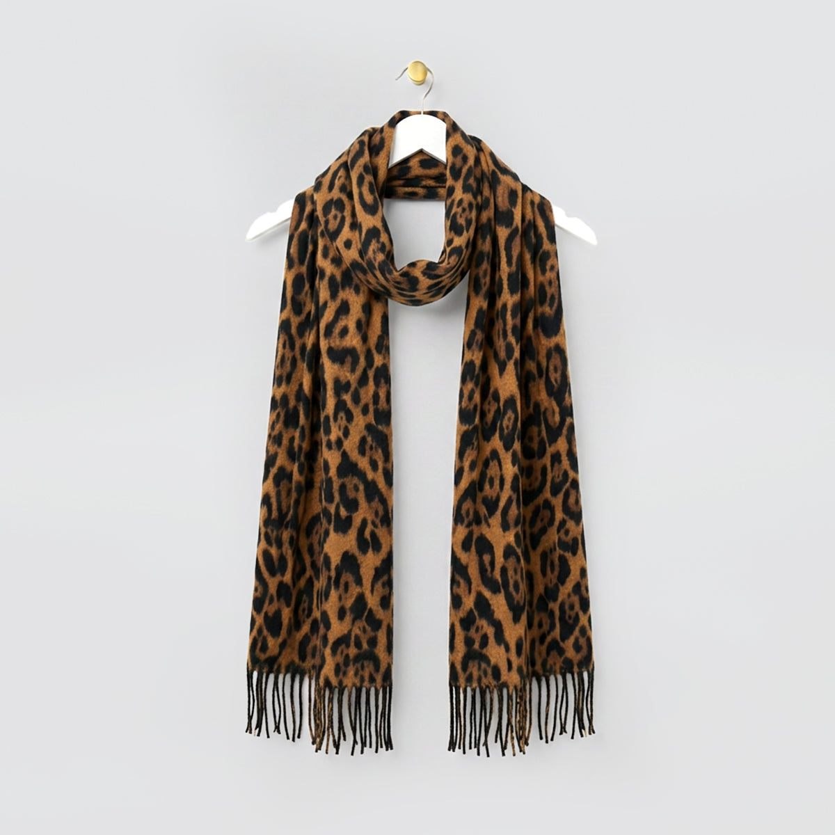 Leopard Print Winter Scarf