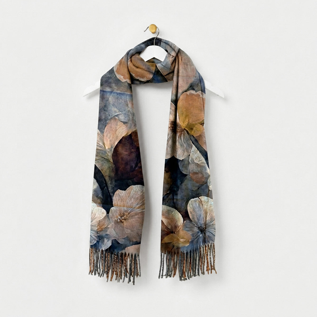 Coloured Floral Winter Scarves