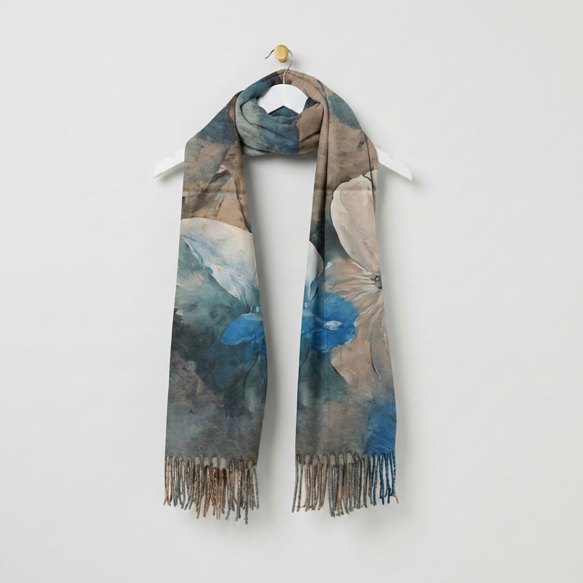 Coloured Floral Winter Scarves
