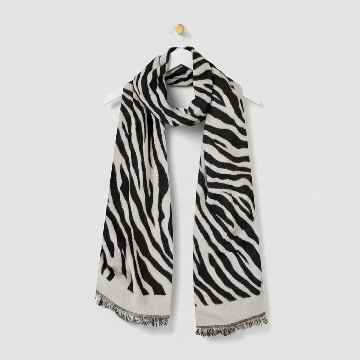 Zebra Stripe Winter Scarf