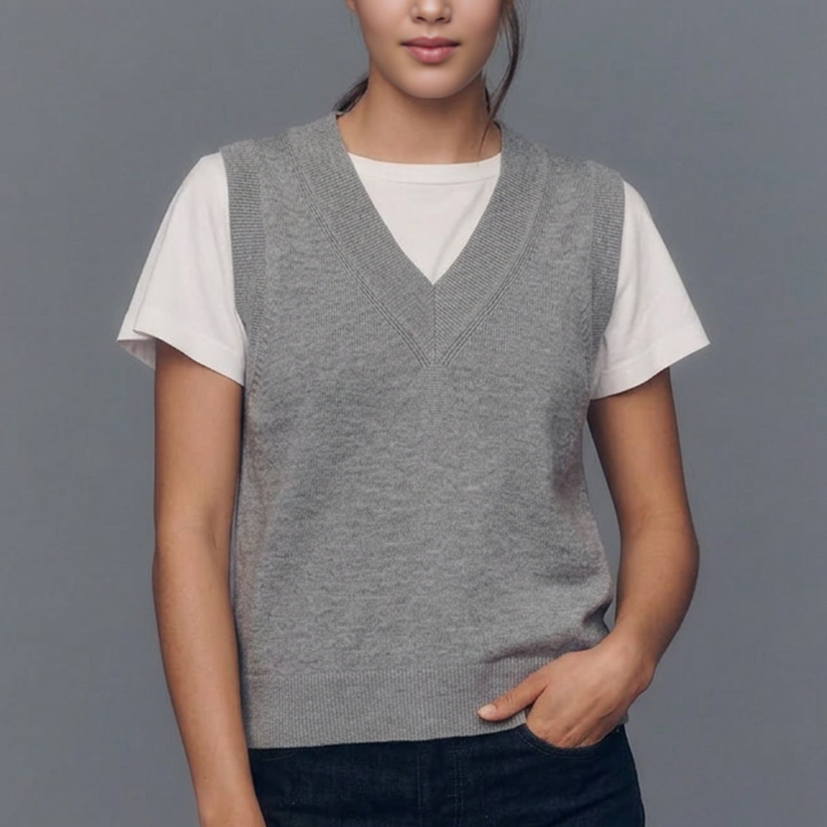 Knitted Sleeveless Vests