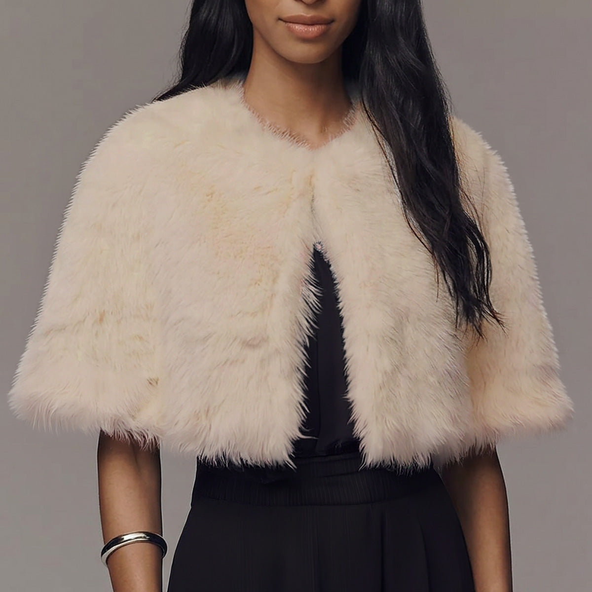 Faux Fur Shoulder Capes