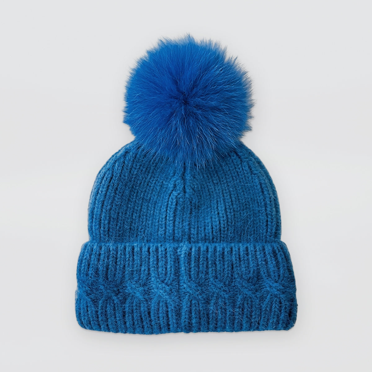 Fur Mohair Bobble Hats