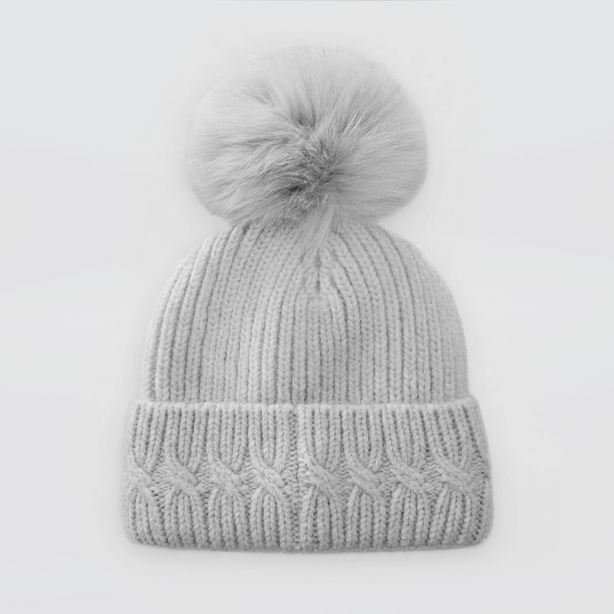 Fur Mohair Bobble Hats