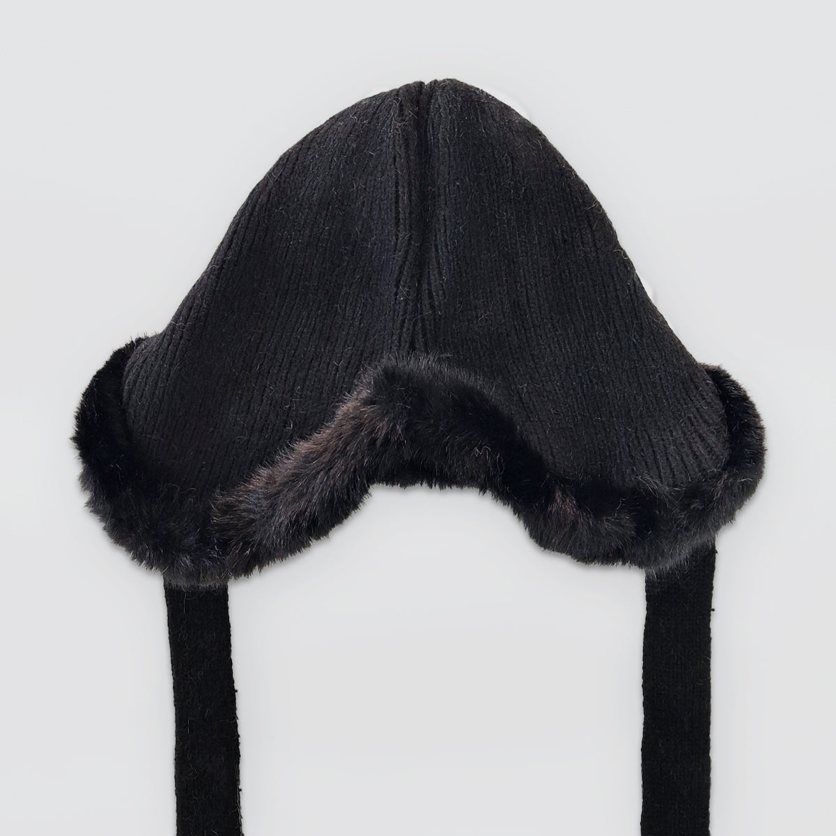 Faux Fur Trim Knitted Hats