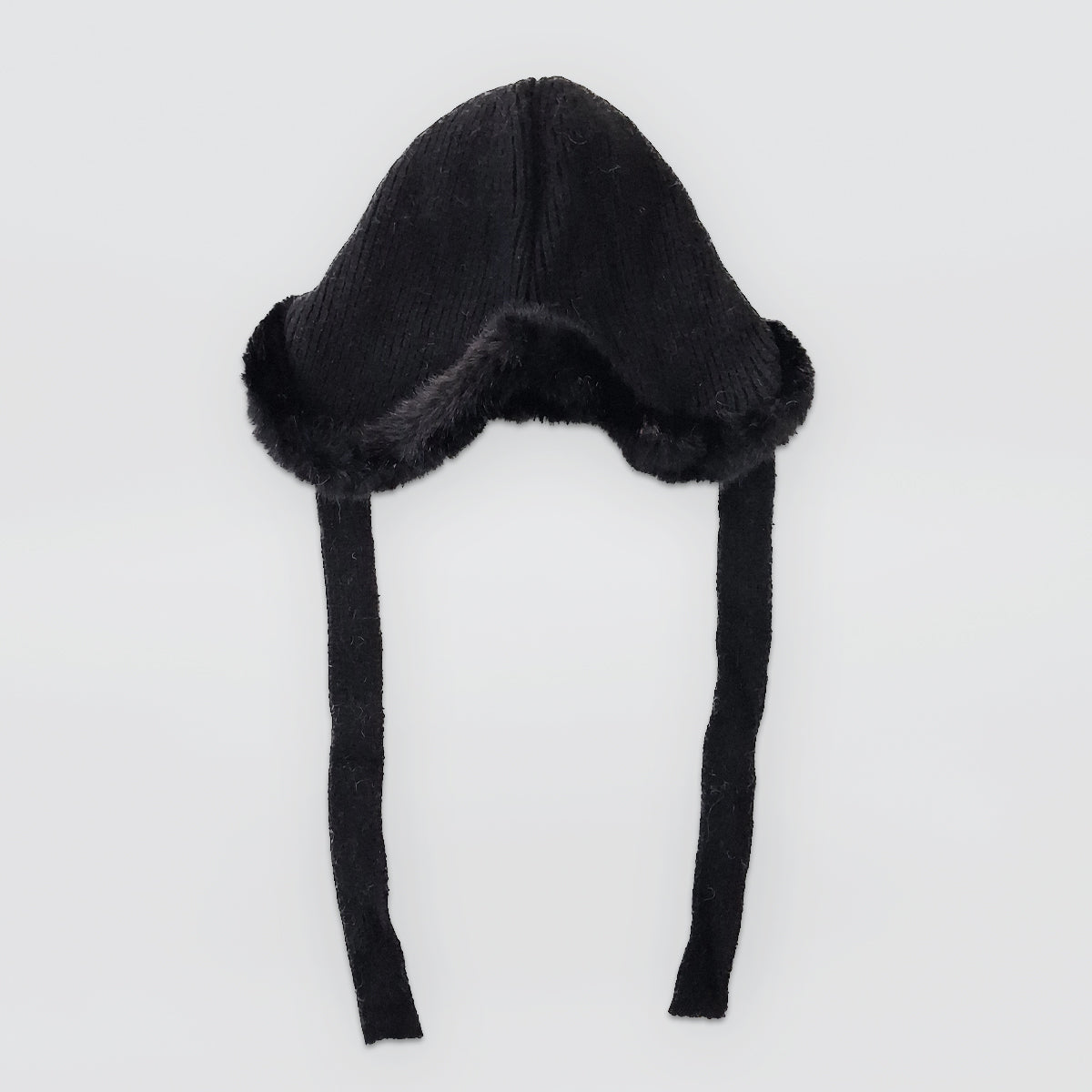 Faux Fur Trim Knitted Hats