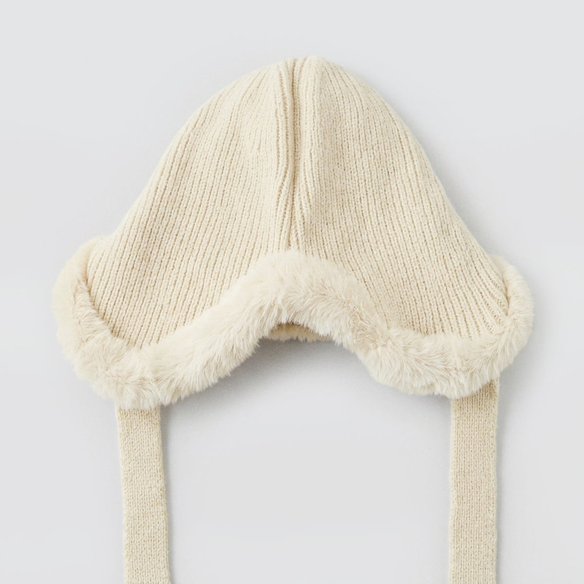 Faux Fur Trim Knitted Hats