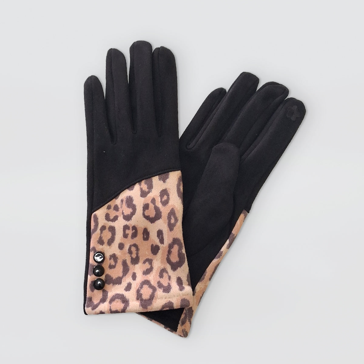 3 Button Gloves - Animal Print