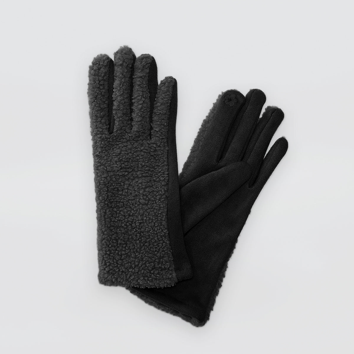 Fluffed Gloves - Suede Style