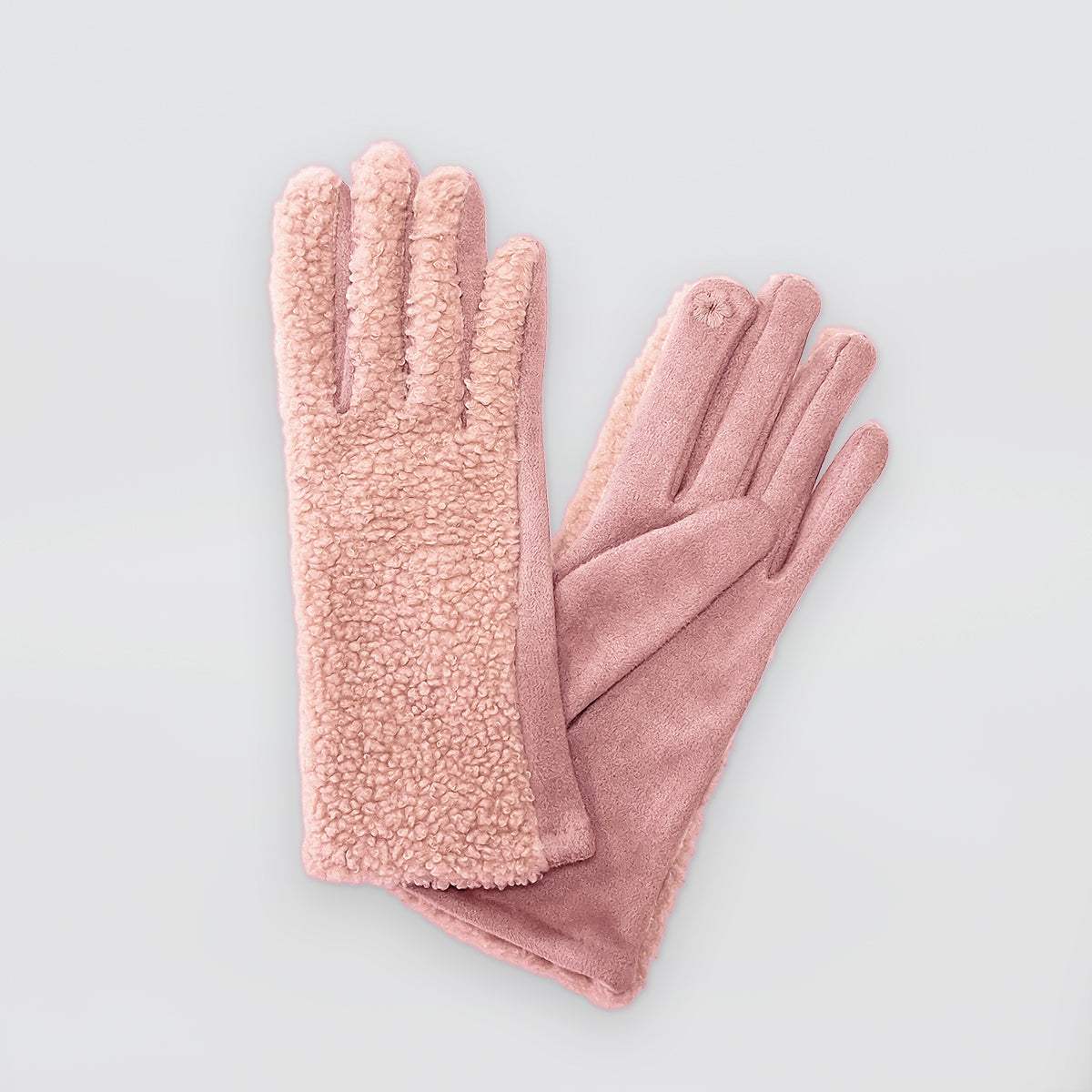 Fluffed Gloves - Suede Style