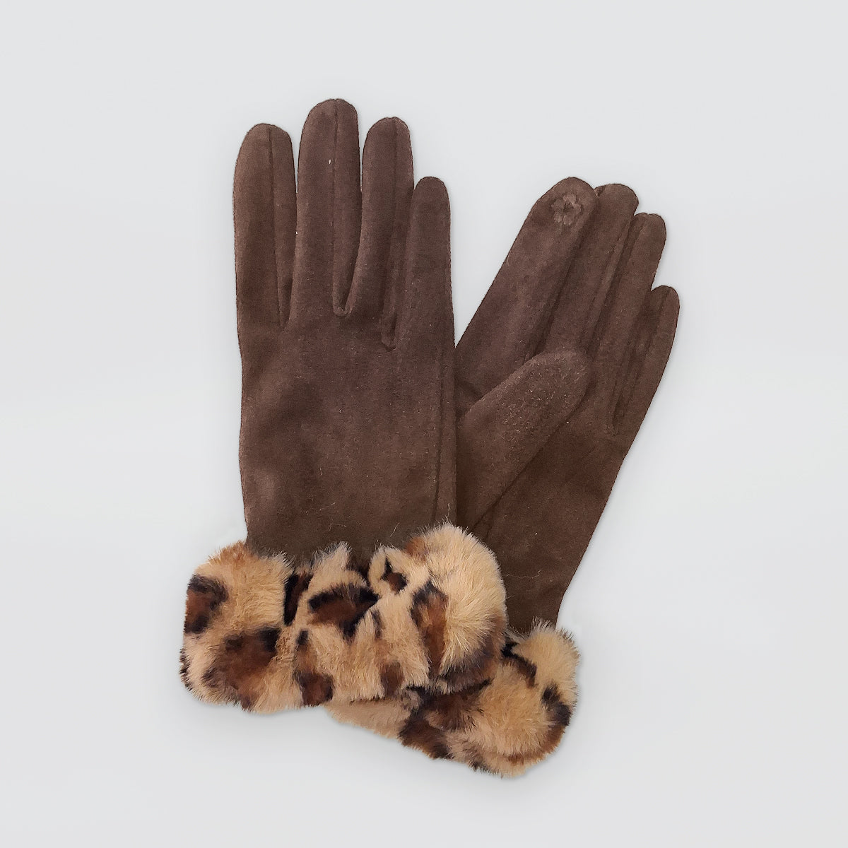 Animal Print Cuff Gloves