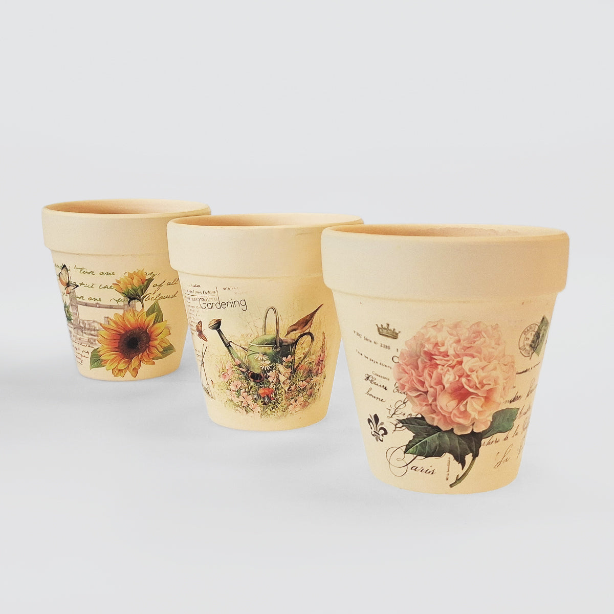 Three-Tier Planter Stand With Pots