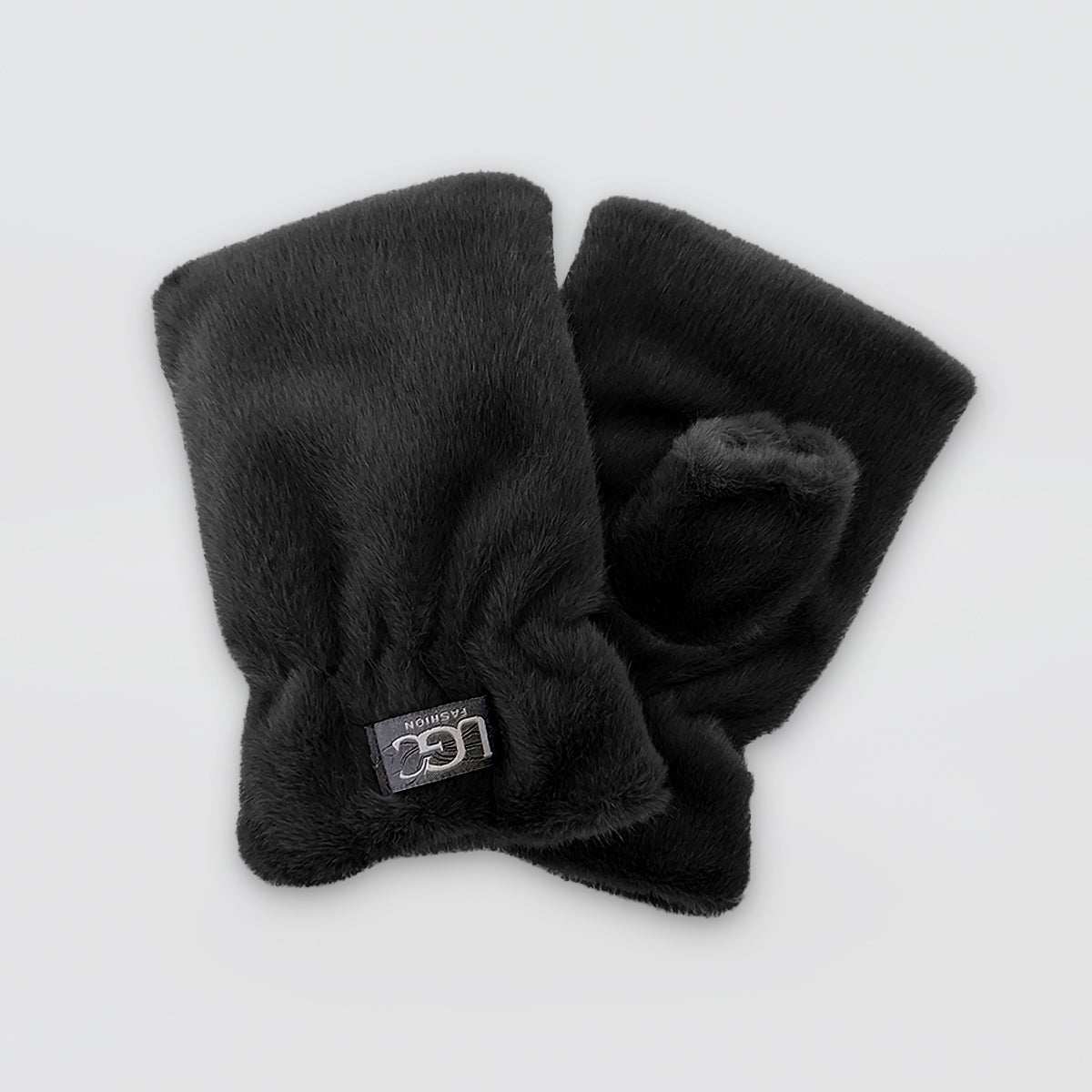 Faux Fur Fingerless Mitts