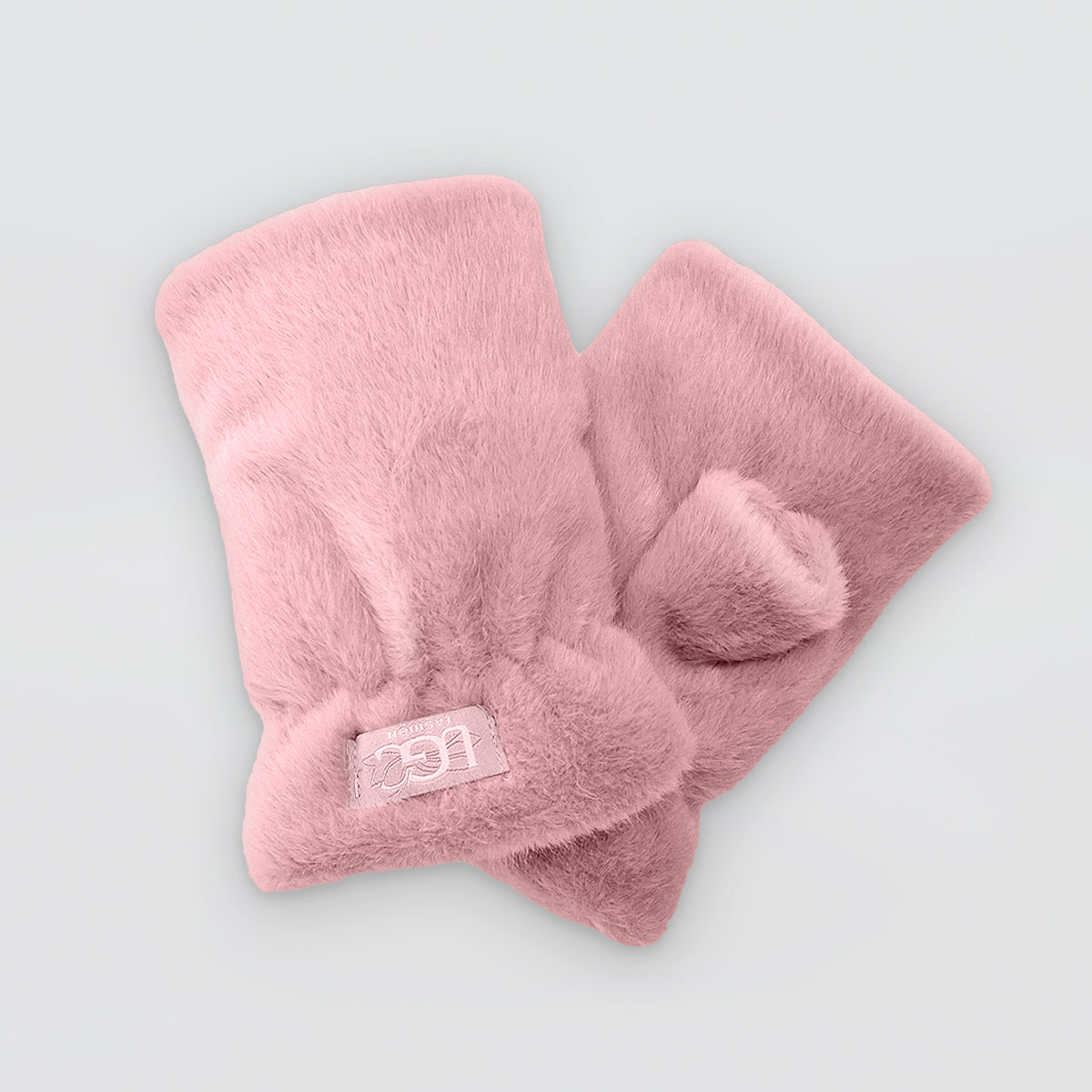 Faux Fur Fingerless Mitts