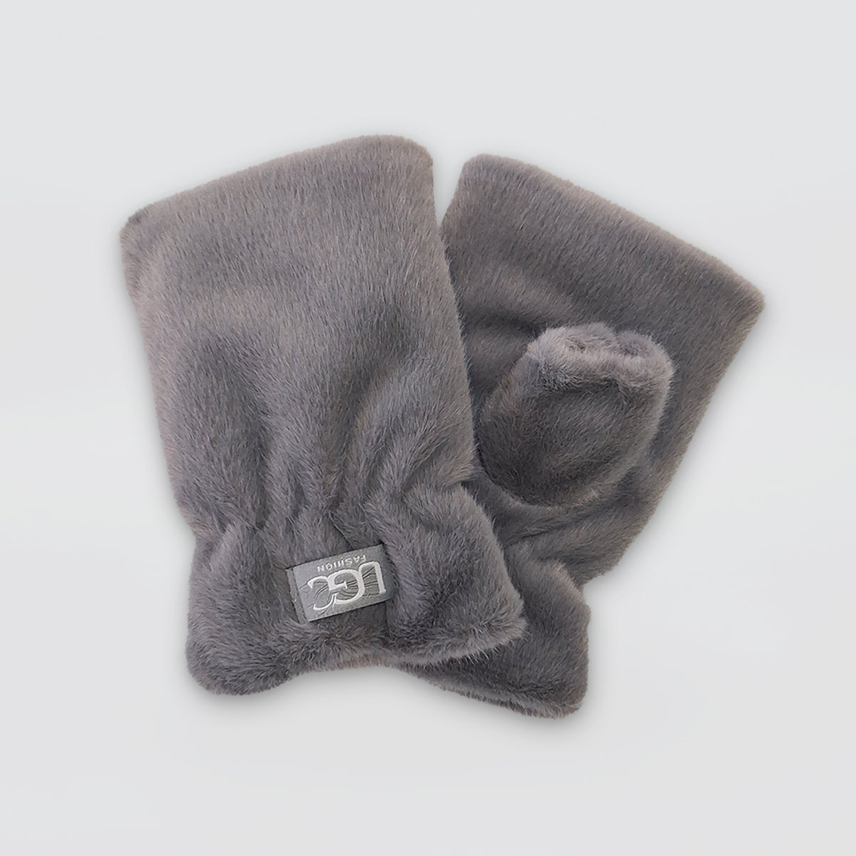 Faux Fur Fingerless Mitts
