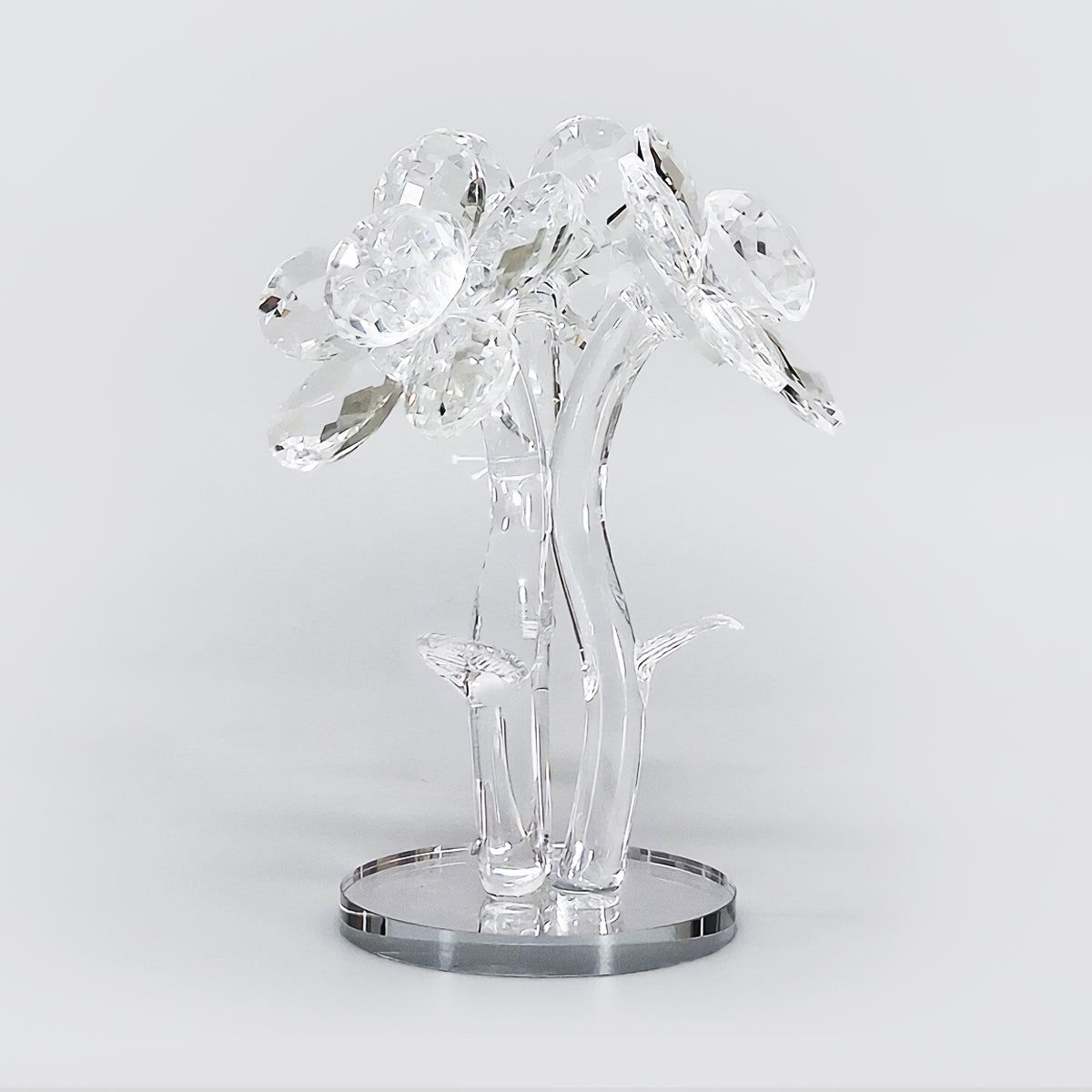Crystal Glass Triple Flower