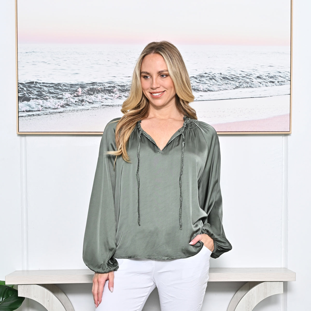 Soft Drawstring Tops