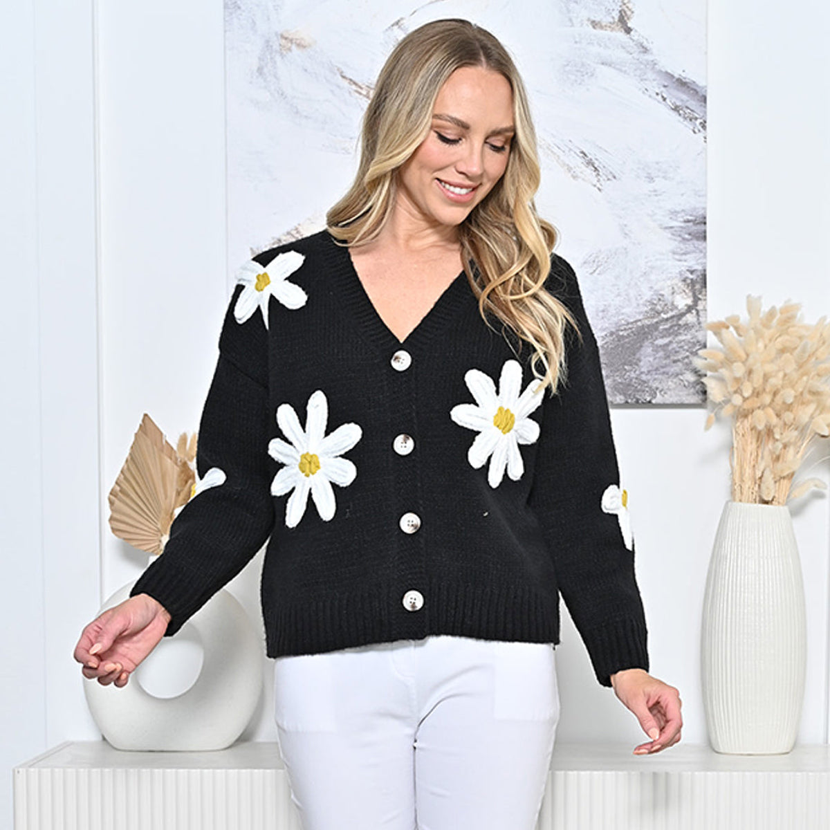 Knitted Daisy Cardigans